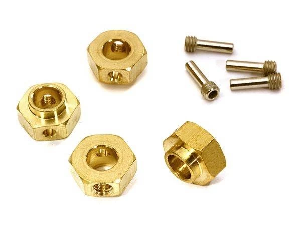 Integy 12mm Hex Wheel Hubs, Brass 5mm Thick (TRX-4) (4) 1 Integy 12mm Hex Wheel Hubs, Brass 5mm Thick (TRX-4) (4)