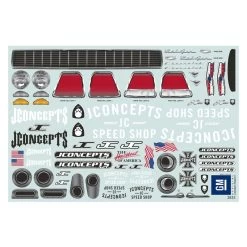 Jconcepts 1955 Chevy Bel Air, Drag Eliminator Body, Clear -RemoteFun Toys Shop jconcepts jco jco0365 03