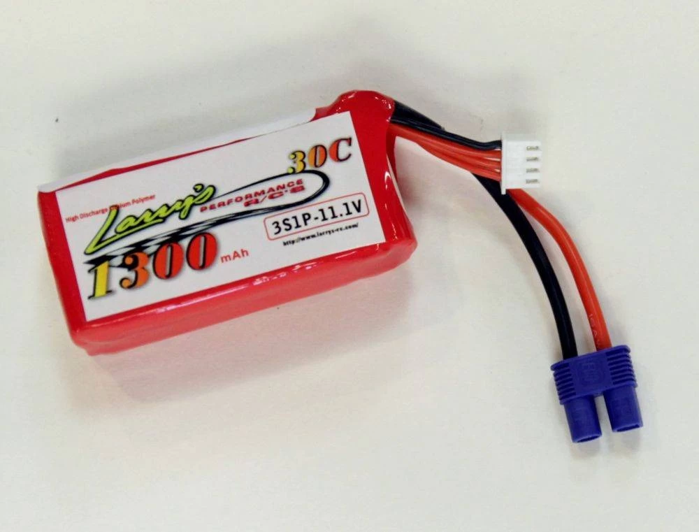 Larry's Performance RC LiPo Battery 1300mAh 30C 11.1V (3S) With EC3 Connector 1 Larry's Performance RC LiPo Battery 1300mAh 30C 11.1V (3S) With EC3 Connector