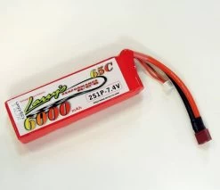 Larry's Performance RC LiPo Battery 6000mAh 65C 7.4V (2S) With WSD Connector