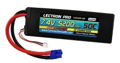 Lectron Pro 7.4V 5200mAh 50C Lipo Battery With EC3 Connector Battery