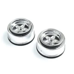 Losi Chrome Rear Wheels (22S Drag) (2)