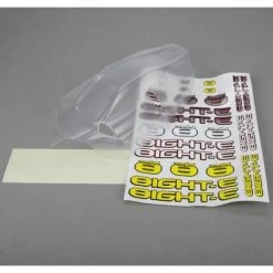 Losi Clear 8IGHT-E Body With Stickers & Mask
