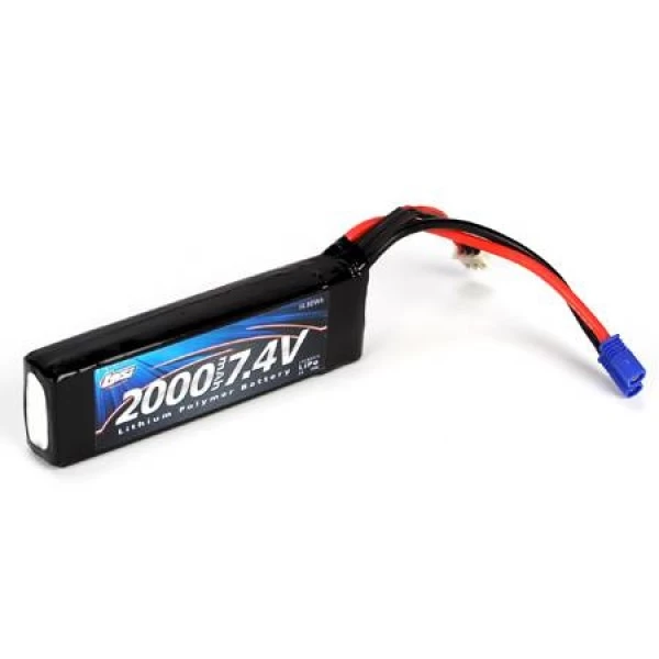 Losi LiPo Battery 2000mAh 20C 7.4V (2S) With EC2 Connector 1 Losi LiPo Battery 2000mAh 20C 7.4V (2S) With EC2 Connector