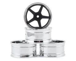 Max Speed Technologies Chrome/Black Wheel Set, Offset Changeable (4)