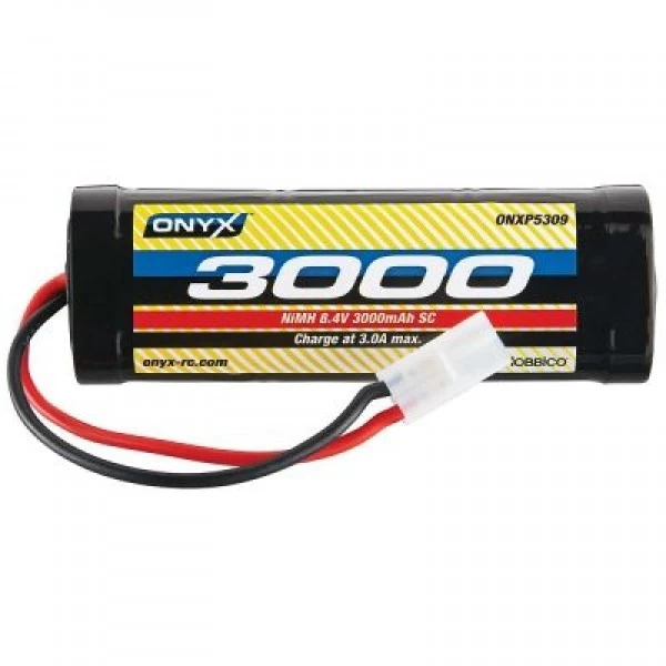 Onyx NiMH 8.4V 3000mAh Sub-C Hump Battery With Standard Plug 1 Onyx NiMH 8.4V 3000mAh Sub-C Hump Battery With Standard Plug