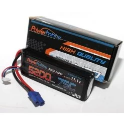 Power Hobby 5200mAh 11.1V 3S 50C LiPo Battery With Hardwired Genuine Traxxas Plug