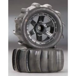 Pro-Line Sling Shot 2.2" Paddle Tires Mounted On Desperado Wheels (2)