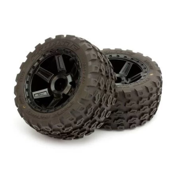 Pro-Line Front/Rear Dirt Hawg 2.8" Mounted Desperado Black Wheels (2) 1 Pro-Line Front/Rear Dirt Hawg 2.8" Mounted Desperado Black Wheels (2)