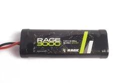Rage NiMH Pack Battery 3000mAh 7.2V (6S) With Tamiya Connector