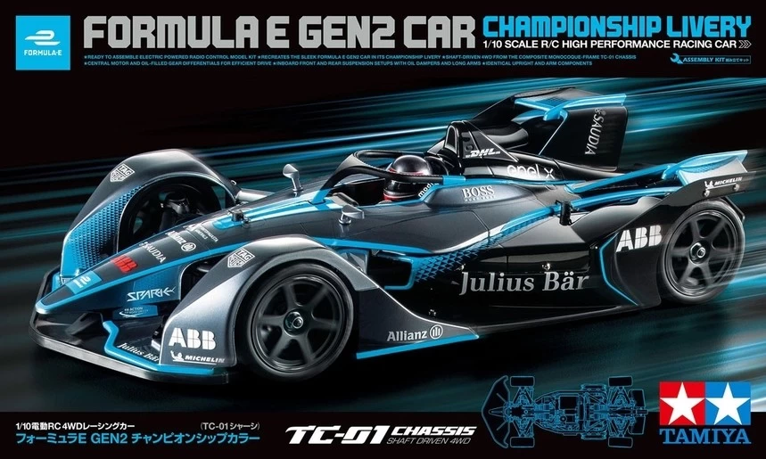 Tamiya 1/10 4WD Formula E Gen2 Championship Livery TC-01 3 Tamiya 1/10 4WD Formula E Gen2 Championship Livery TC-01 - Image 3