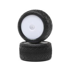 Losi BK Bar White Rear Mounted Wheels (Mini-B) (2)