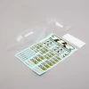 TLR Light Weight Clear Body & Wing, With Stickers (22 4.0)