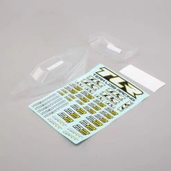 TLR Light Weight Clear Body & Wing, With Stickers (22 4.0)