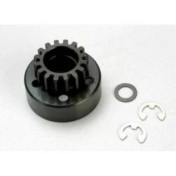 Traxxas Revo Clutch Bell 15T/Fiber Washer/E-Clip (2)