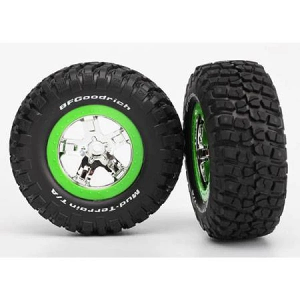 Traxxas Tire/Wheels Assembled Glued 2WD Front Only (2) 1 Traxxas Tire/Wheels Assembled Glued 2WD Front Only (2)