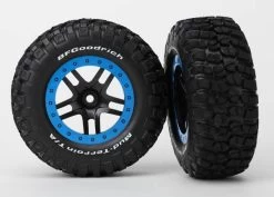 Traxxas Assembled BFGoodrich Mud-Terrain Tires On Beadlock Wheels, Glued, Blue (2)