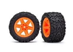 Traxxas Talon Extreme Tires 2.8" Pre-Glued RXT Wheels, Orange (2)