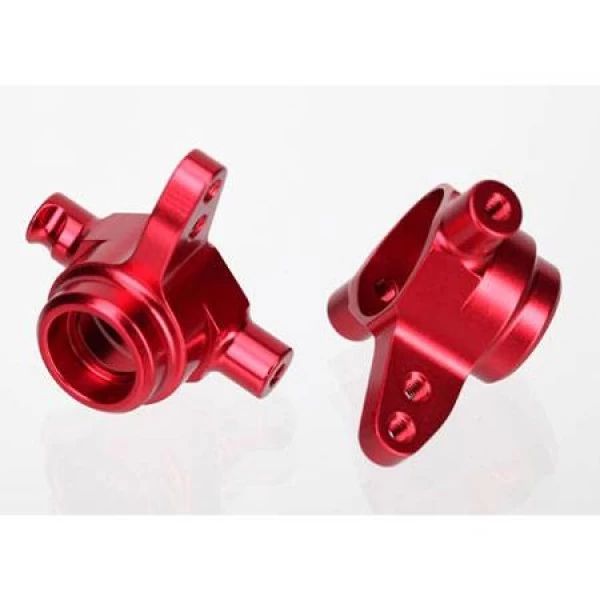 Traxxas Aluminum Left/Right Steering Blocks, Red 1 Traxxas Aluminum Left/Right Steering Blocks, Red