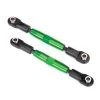 Traxxas TUBES Front Camber Links, Green (2)