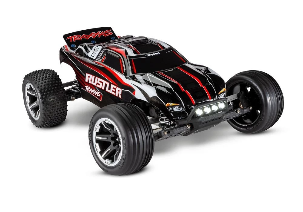 Traxxas Rustler 1/10 2WD Waterproof Stadium Truck With LEDs, Black 1 Traxxas Rustler 1/10 2WD Waterproof Stadium Truck With LEDs, Black