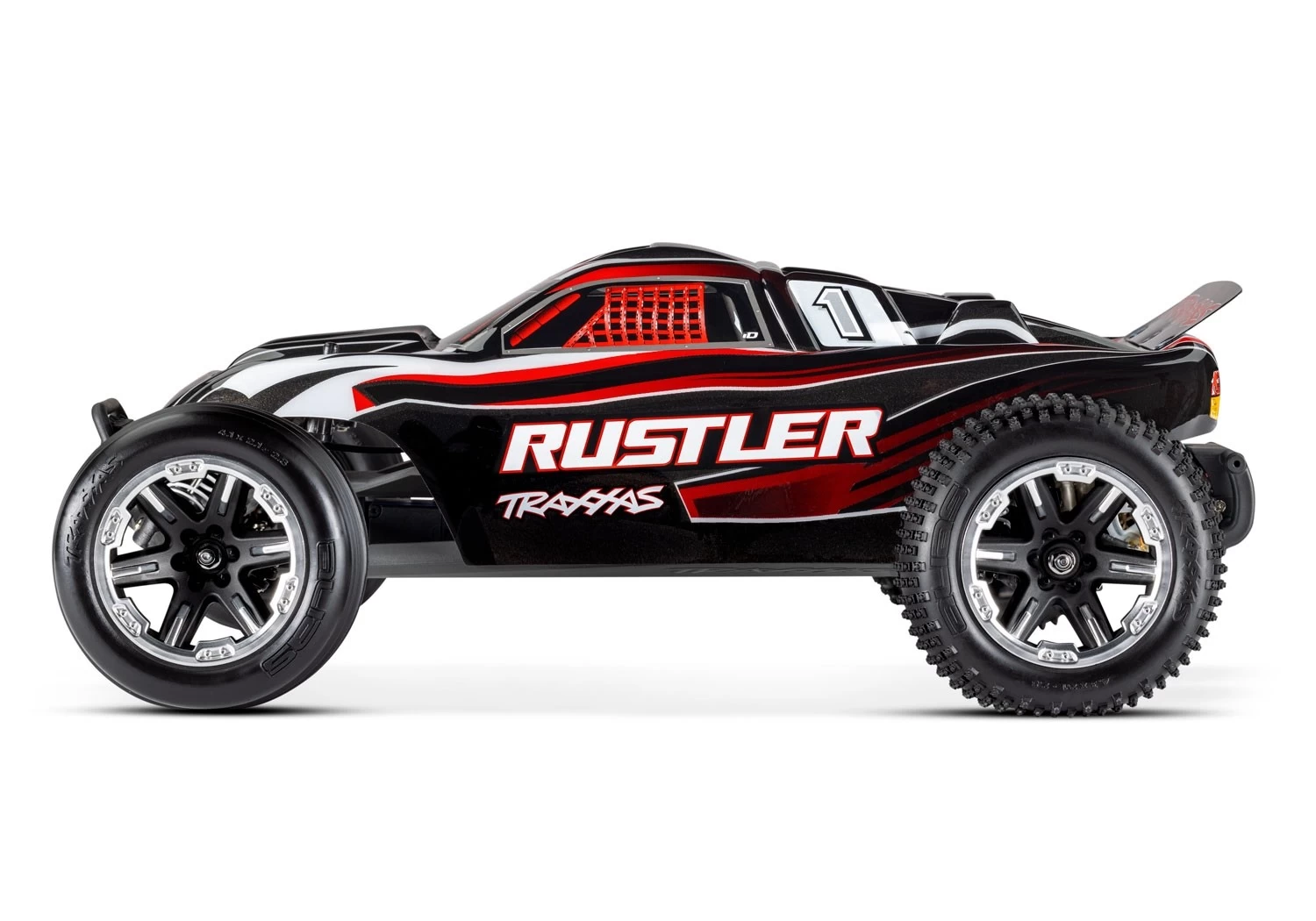 Traxxas Rustler 1/10 2WD Waterproof Stadium Truck With LEDs, Black 5 Traxxas Rustler 1/10 2WD Waterproof Stadium Truck With LEDs, Black - Image 5