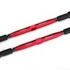 Traxxas Toe Links, X-Maxx TUBES, Red (2)