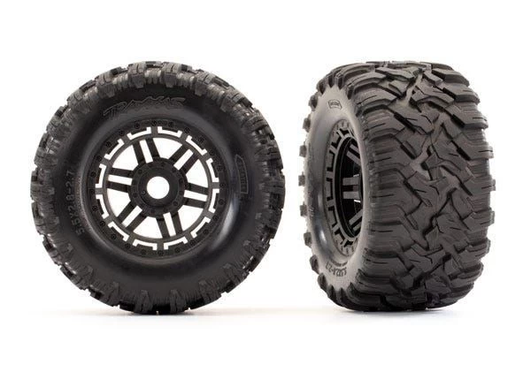 Traxxas Tires & Wheels, Mounted Maxx All-Terrain Tires (TSM Rated) (2) 1 Traxxas Tires & Wheels, Mounted Maxx All-Terrain Tires (TSM Rated) (2)