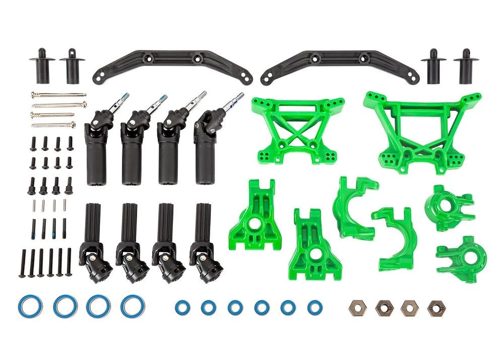 Traxxas Outer Driveline & Suspension Upgrade Kit, Extreme Heavy Duty, Green 1 Traxxas Outer Driveline & Suspension Upgrade Kit, Extreme Heavy Duty, Green