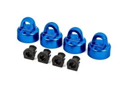 Traxxas Aluminum Shock Caps, GTX Shocks, Blue (Sledge)