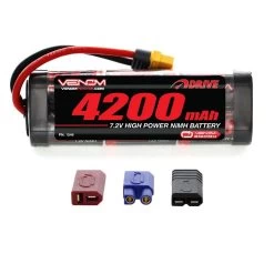 Venom DRIVE 7.2V 4200mAh 6-Cell NiMH Battery, Flat, UNI 2.0 Plug